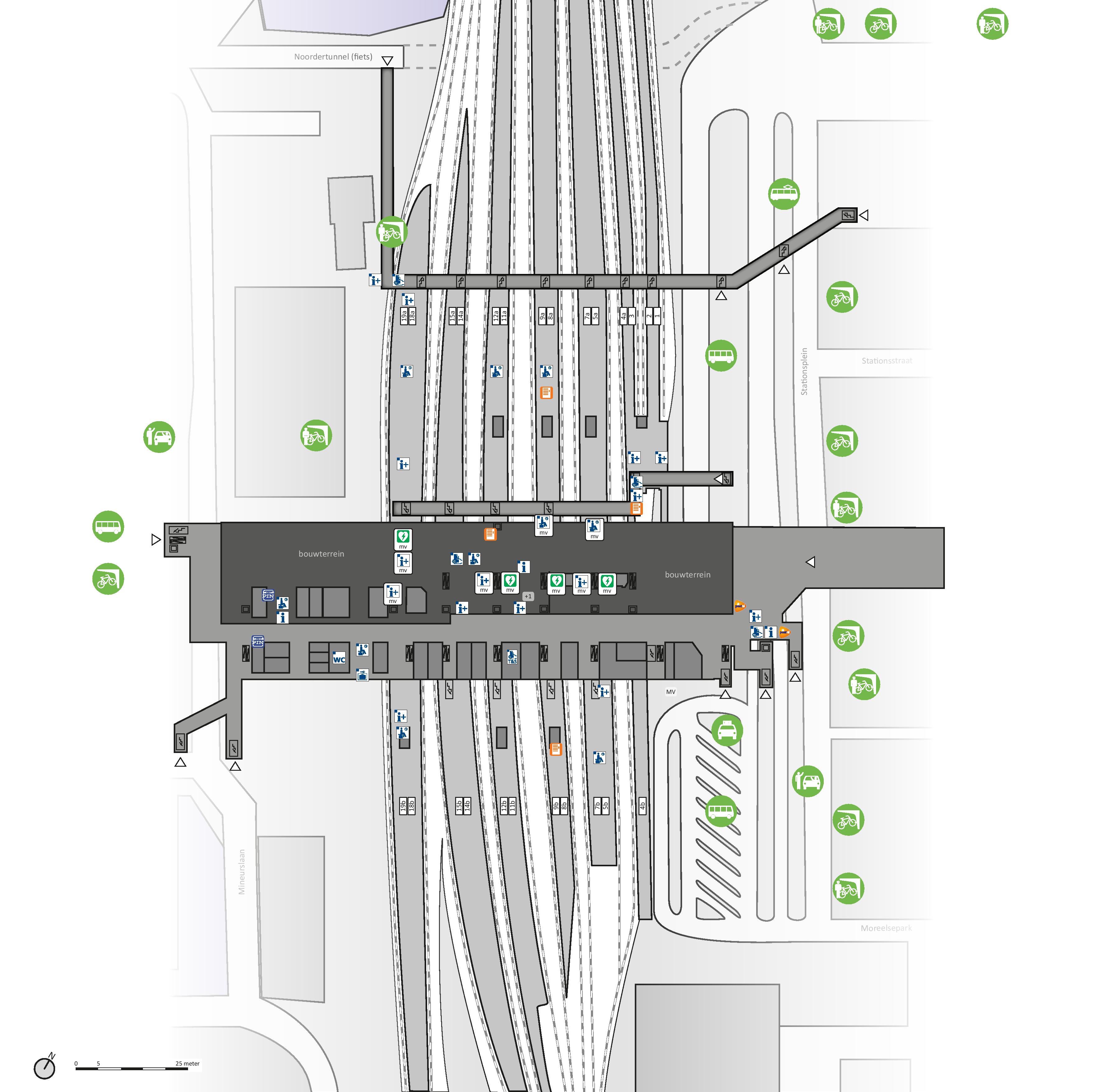 Plattegrond Station Utrecht Centraal